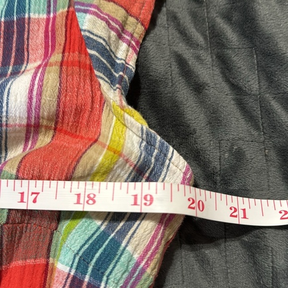 Eddie Bauer 100%‎ Cotton Plaid Tie Waist Sleeveless Dress - Picture 6 of 11